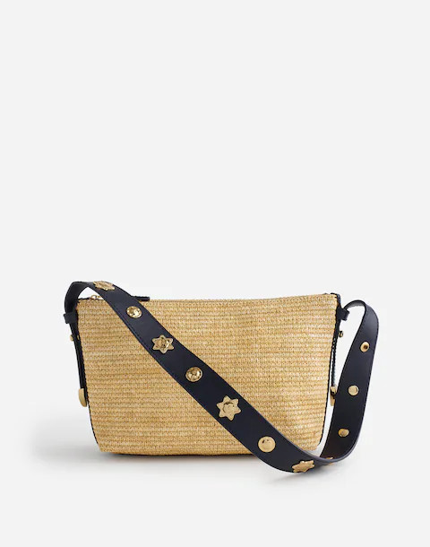 The Sun Medallion Straw Shoulder Bag | Madewell