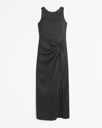 Draped Skirt Maxi Dress | Abercrombie & Fitch (UK)