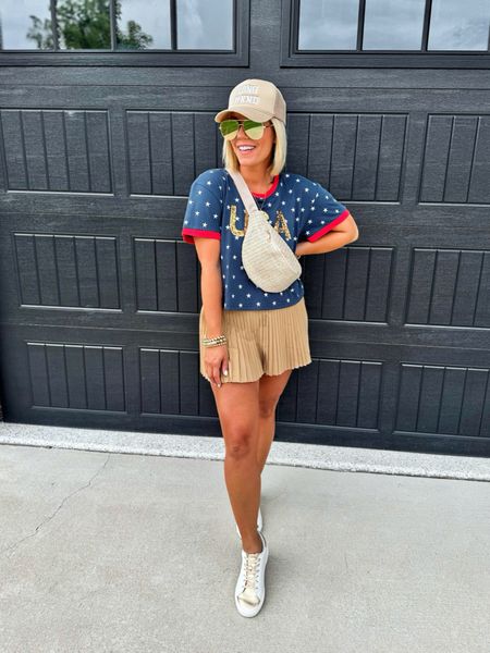 My 4th of July outfit!!! God bless the USA!!!
⬇️⬇️⬇️
Tee size small
Skort size small
Shoes TTS

#LTKFindsUnder50 #LTKSeasonal #LTKStyleTip