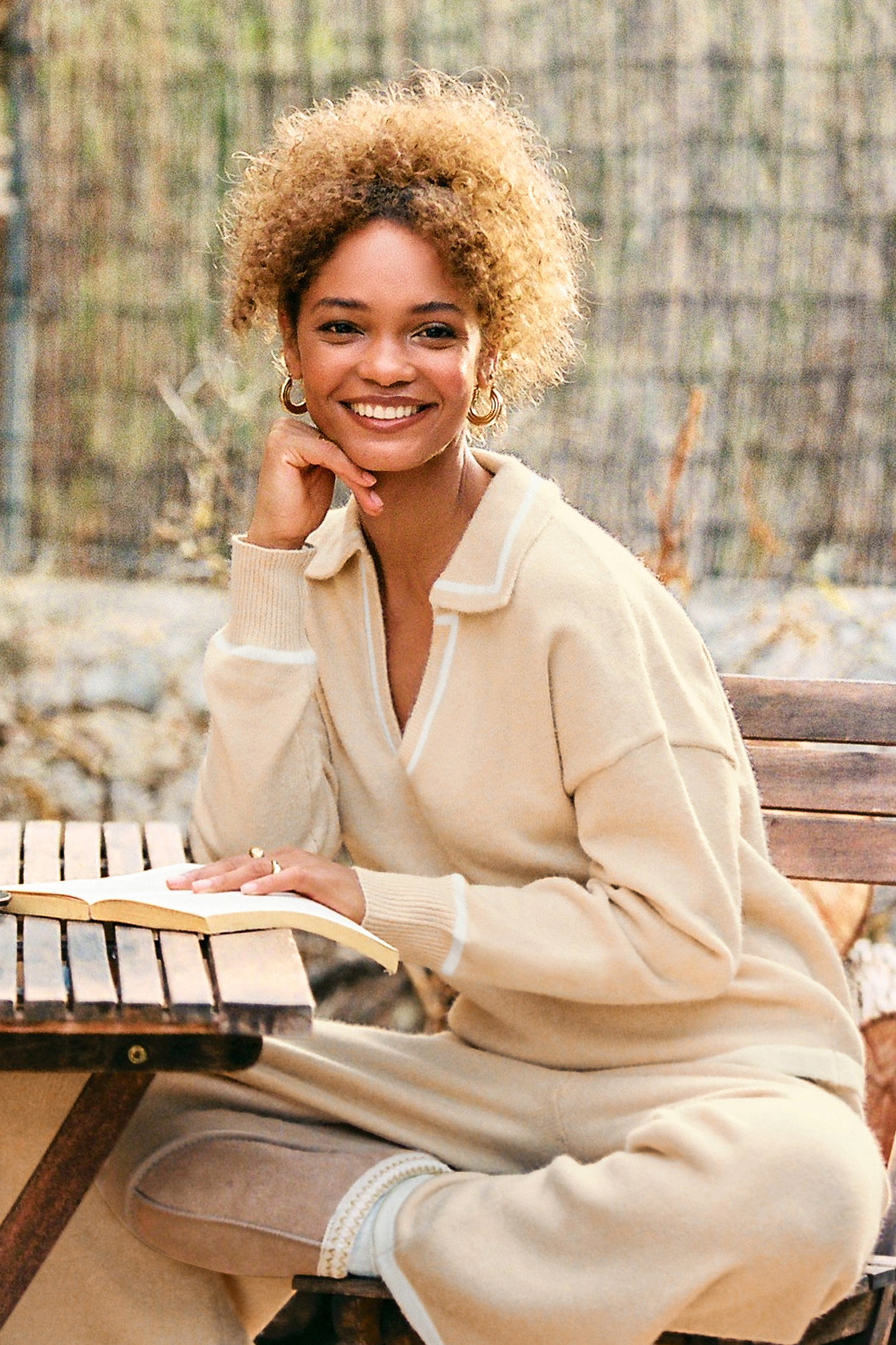Toasted Almond Khaki Sweater | Cupshe US
