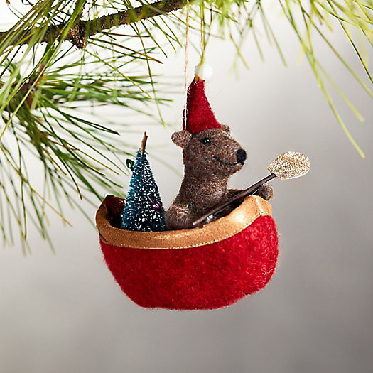 Seafaring Bear in Boat Ornament | Terrain