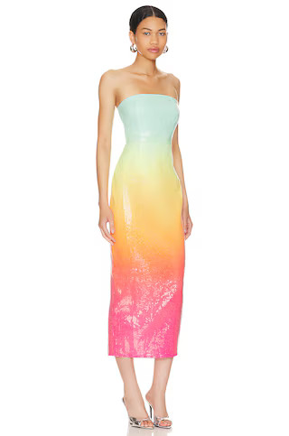 Runaway The Label Malibu Midi Dress in Multi from Revolve.com | Revolve Clothing (Global)
