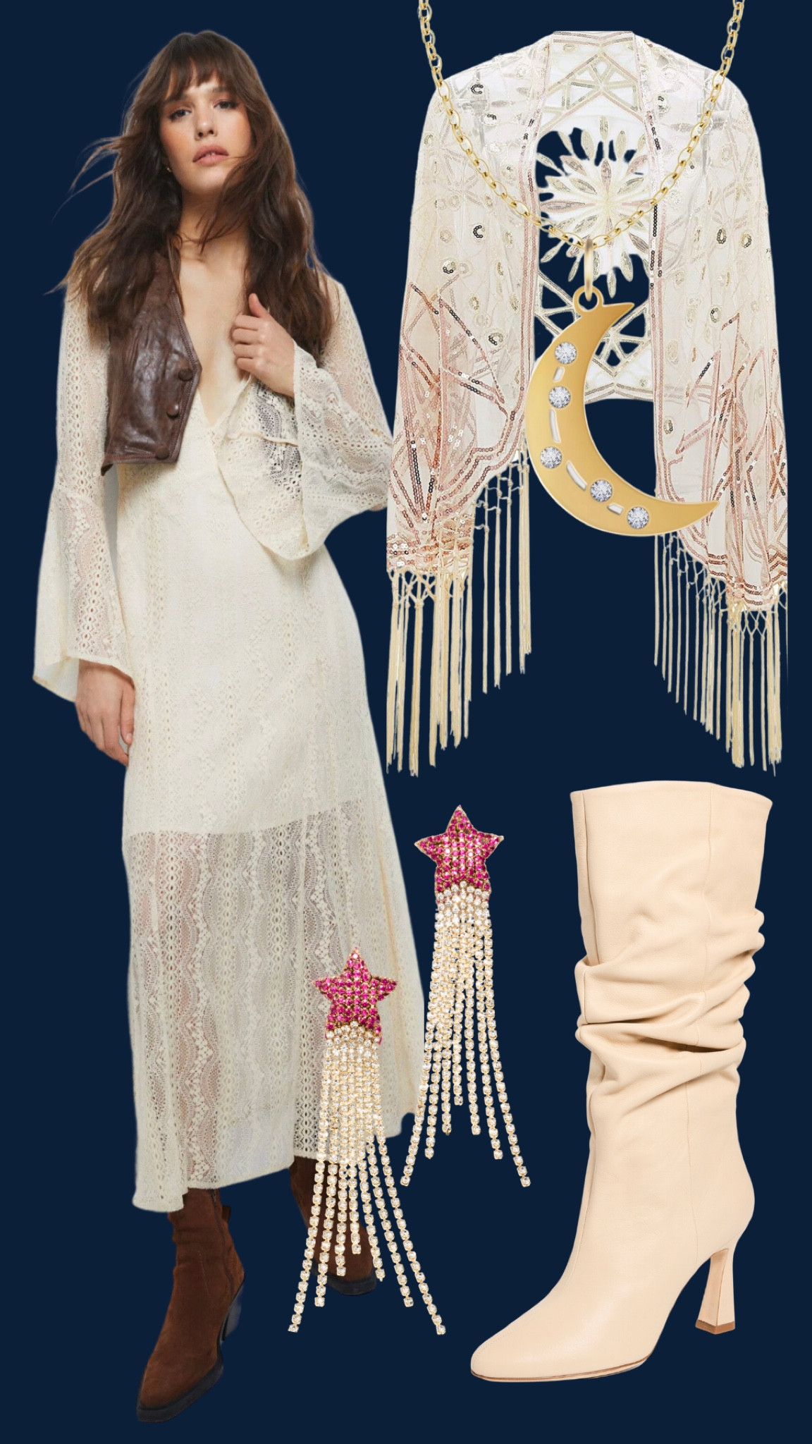 Stevie Nicks Bella Donna Inspired Halloween Outfit 🤍 

#LTKHalloween #LTKsalealert #LTKSeasonal