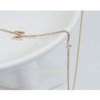 Thin 9k Gold Name NecklaceName NecklacePersonalized JewelryPersonalized NecklaceInitial NecklacePers | Etsy (US)