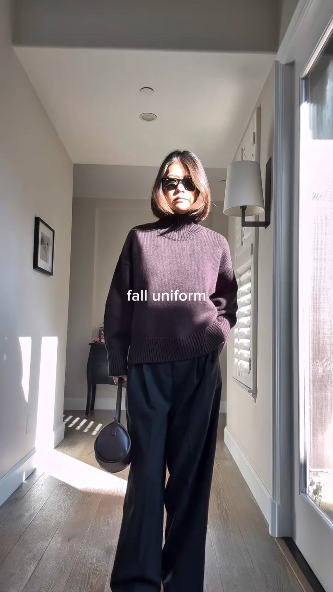 Fall uniform 🤎🖤
.
.
.
Fall outfit, ootd inspo, brown and black, wide leg trousers, funnel neck sweaters, COS, fashion trend, orange aviators, elegant chic, minimal style

#fashioninspo #simpleoutfits #minimalstreetstyle #ootdinspiration #falloutfit #brownandblack #cos #aviators #widelegpants #elegantchic
