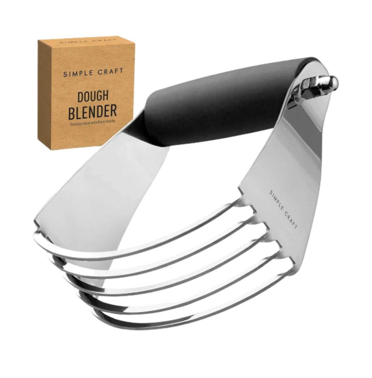 Stainless Steel Pastry Dough Cutter with Comfortable Grip Handle - Black | Macy's