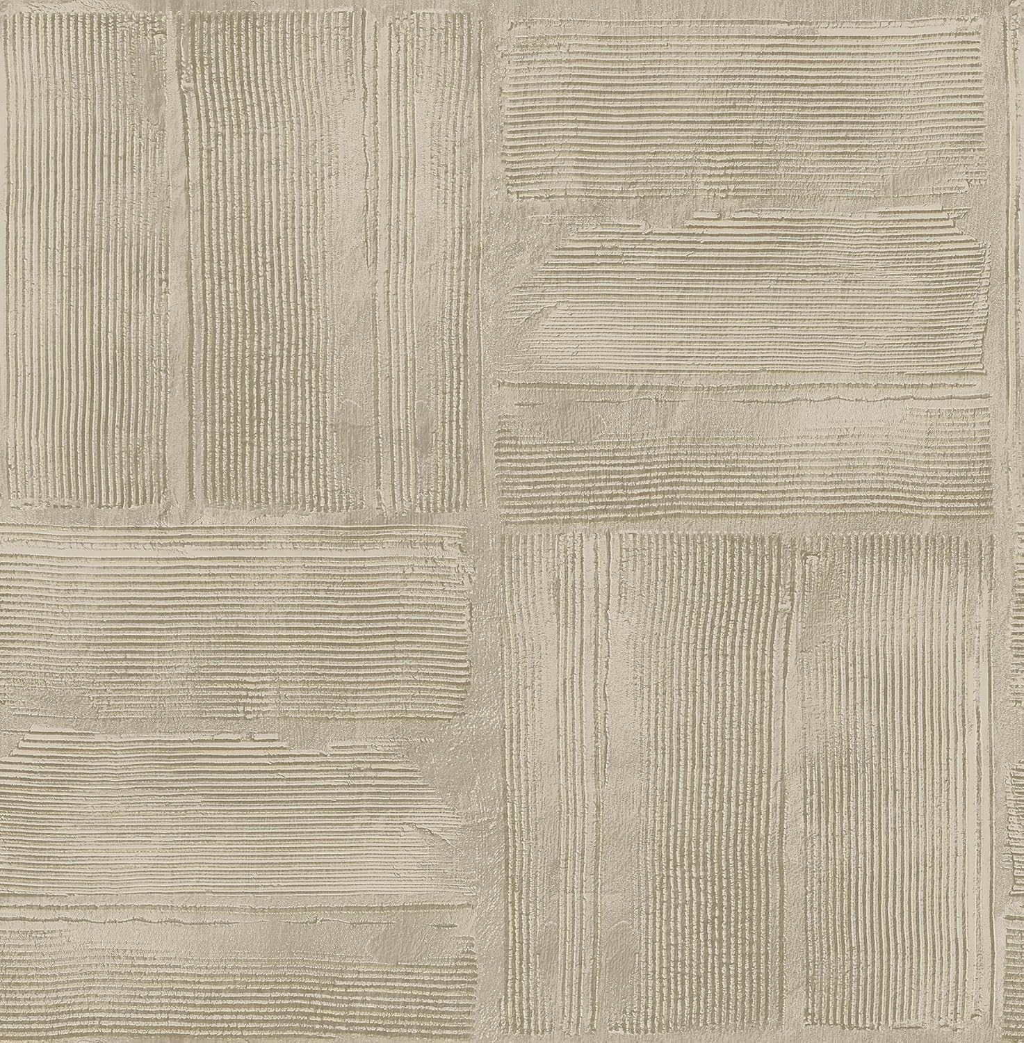 WallPops Taupe Dimensional Square Plaster Peel and Stick Wallpaper | Amazon (US)