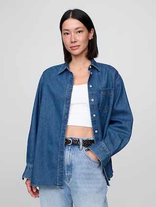 UltraSoft Denim Big Shirt | Gap (US)