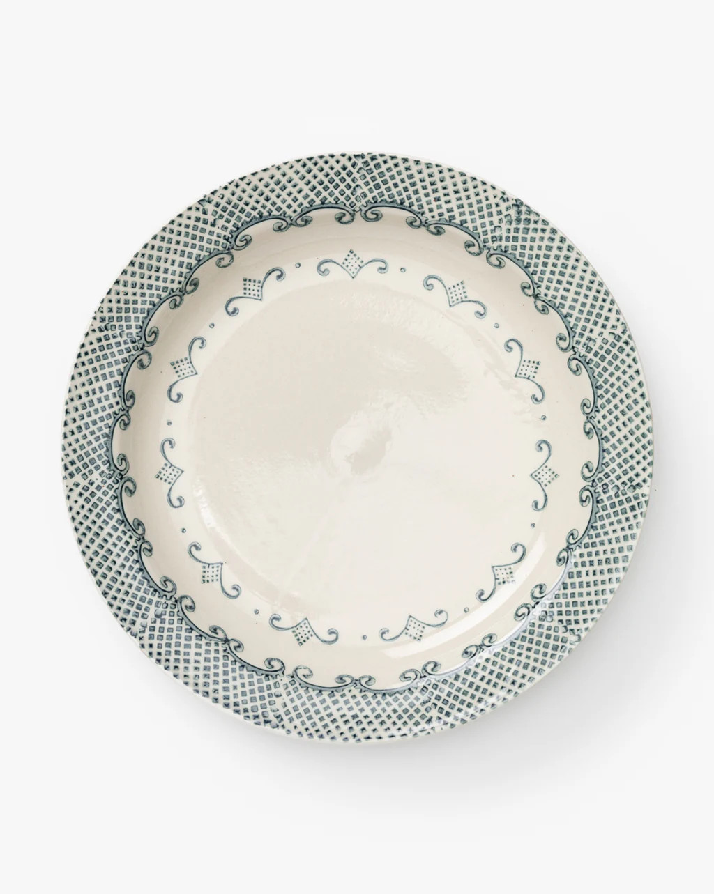 Blue Hand-Stamped Plate | McGee & Co.
