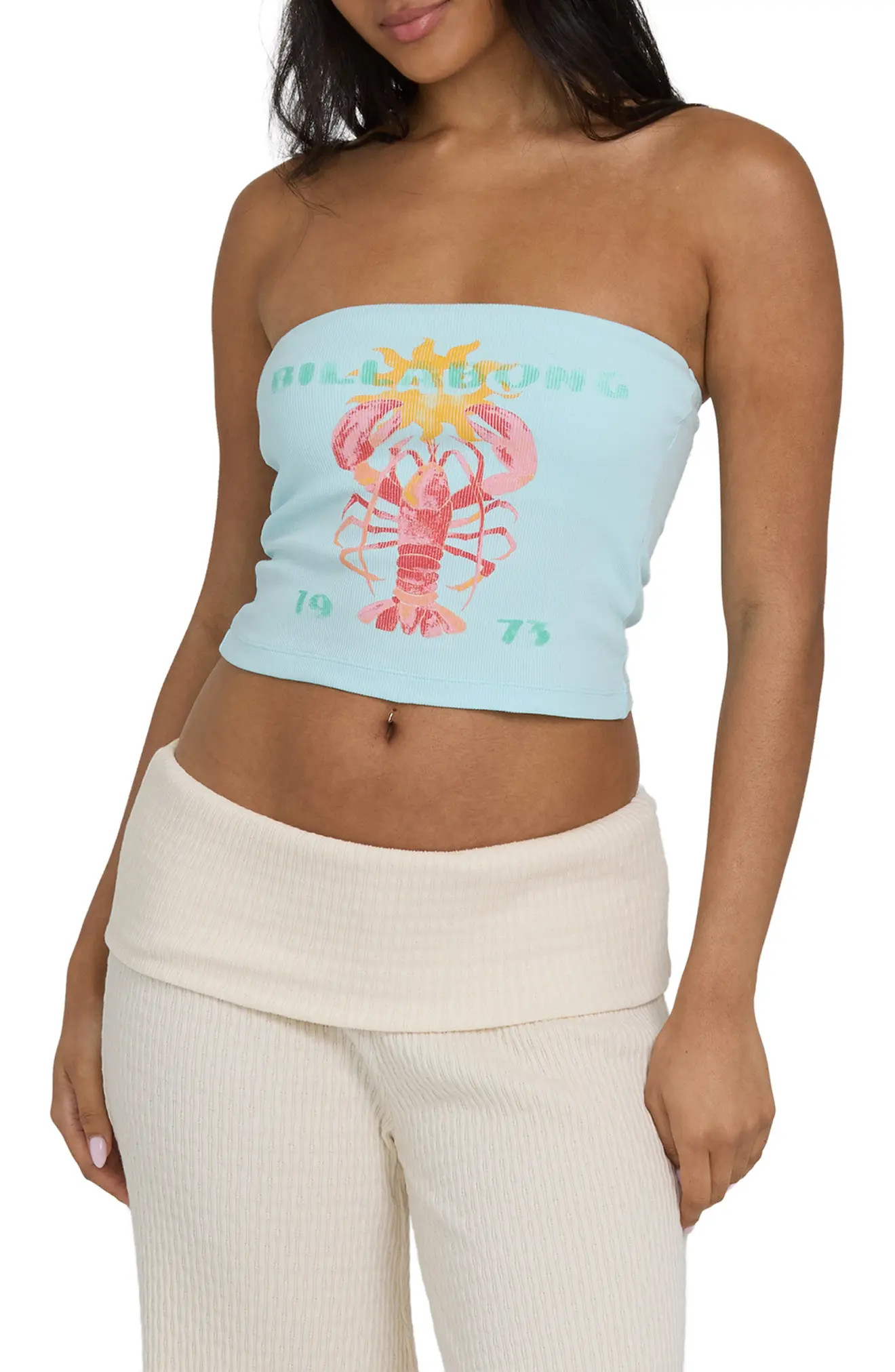 Billabong Cocoa Graphic Strapless Top (Women) | Nordstrom | Nordstrom