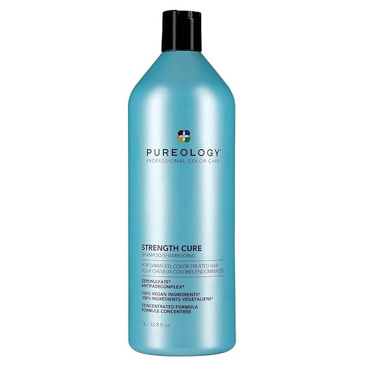 Pureology Strength Cure Shampoo | For Damaged, Color-Treated Hair | Fortifies & Strengthens Hair ... | Amazon (US)