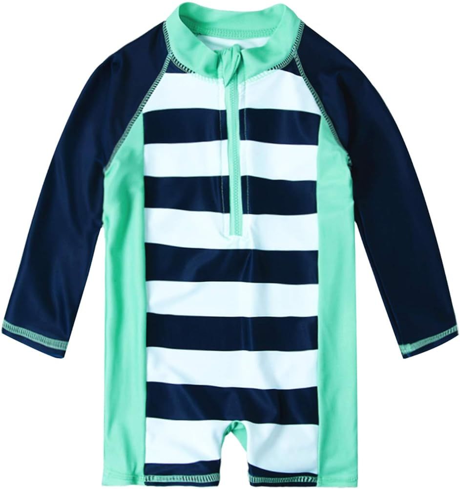 uideazone Baby Toddler Boys Girls Zipper Rash Guard Swimsuit UPF 50+ One Piece Beach Swimwear Bat... | Amazon (US)