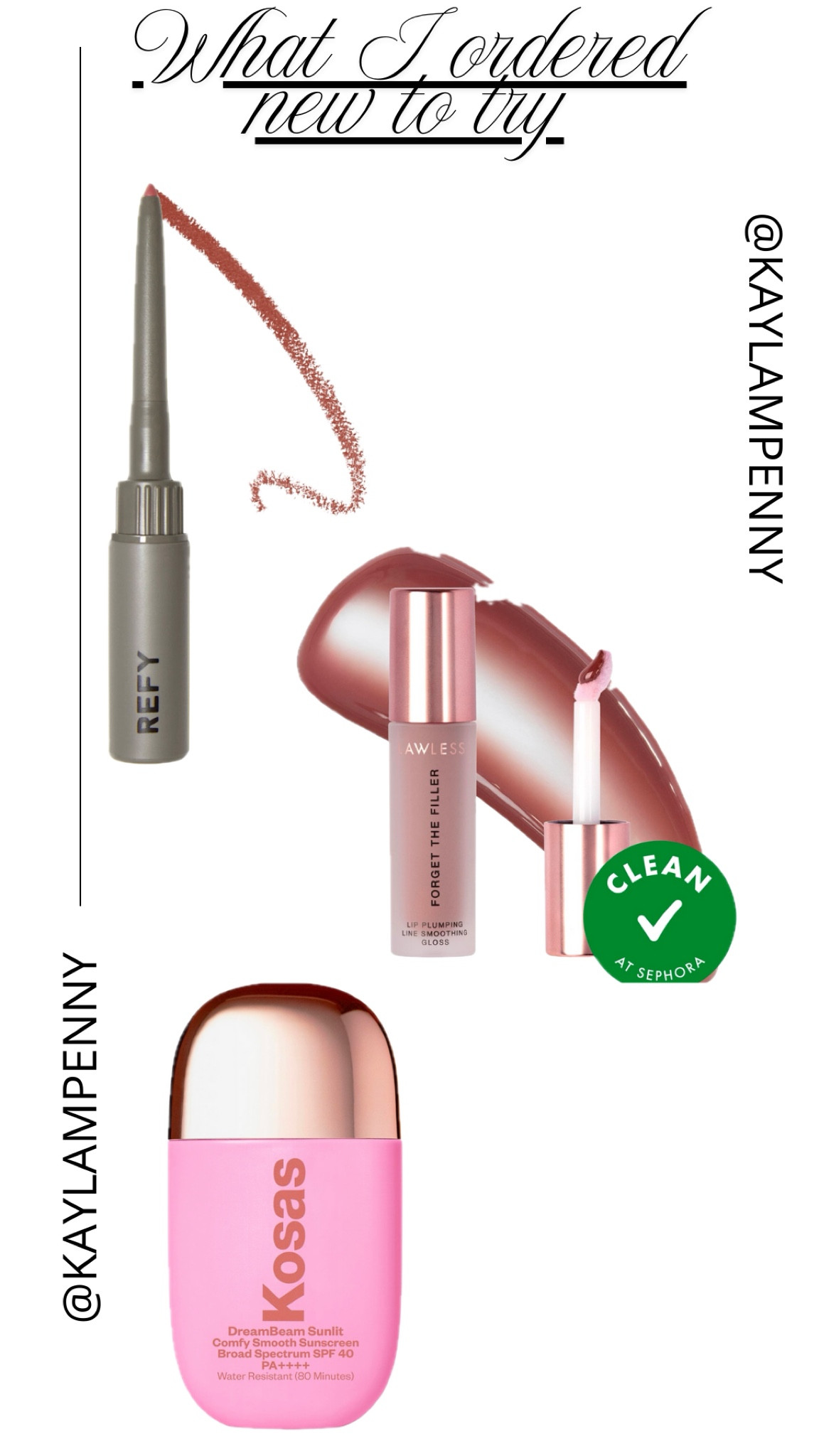 what I ordered from the sale to try 🖤