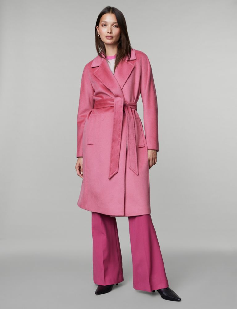 Pure Wool Belted Wrap Coat | Marks & Spencer (UK)