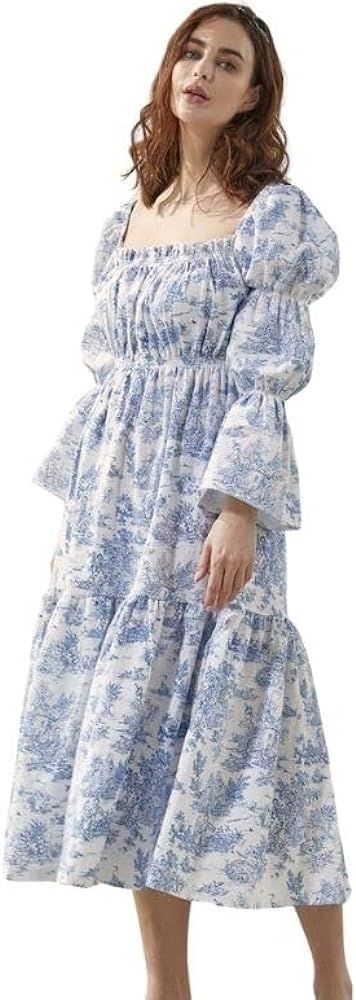 NOTHING FITS BUT Women’s Classic Linen Nursing Dress, Cotton Blend Hein Maternity Gown, Casual ... | Amazon (US)