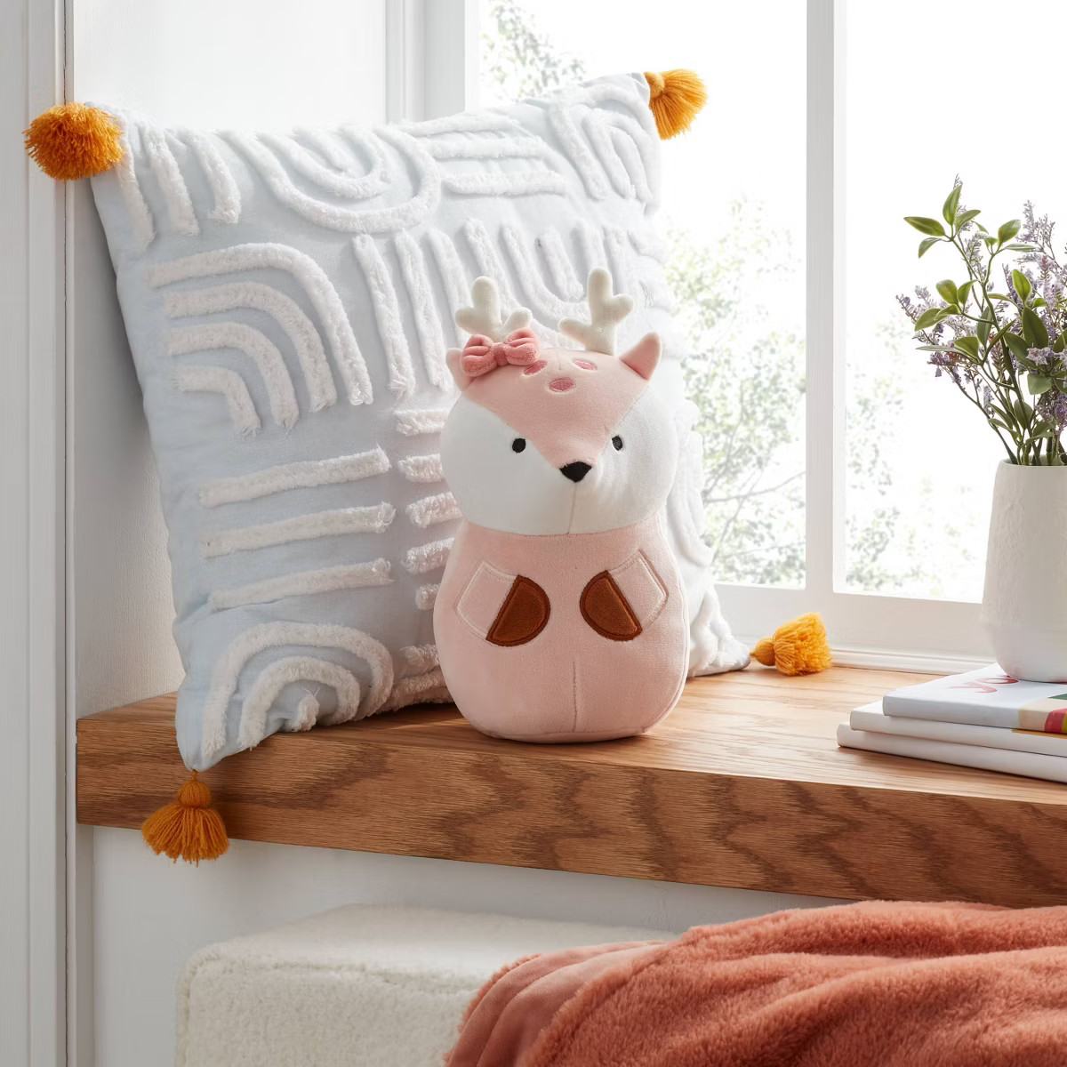 Mini Pink Deer Kids' Plush - Pillowfort™ | Target