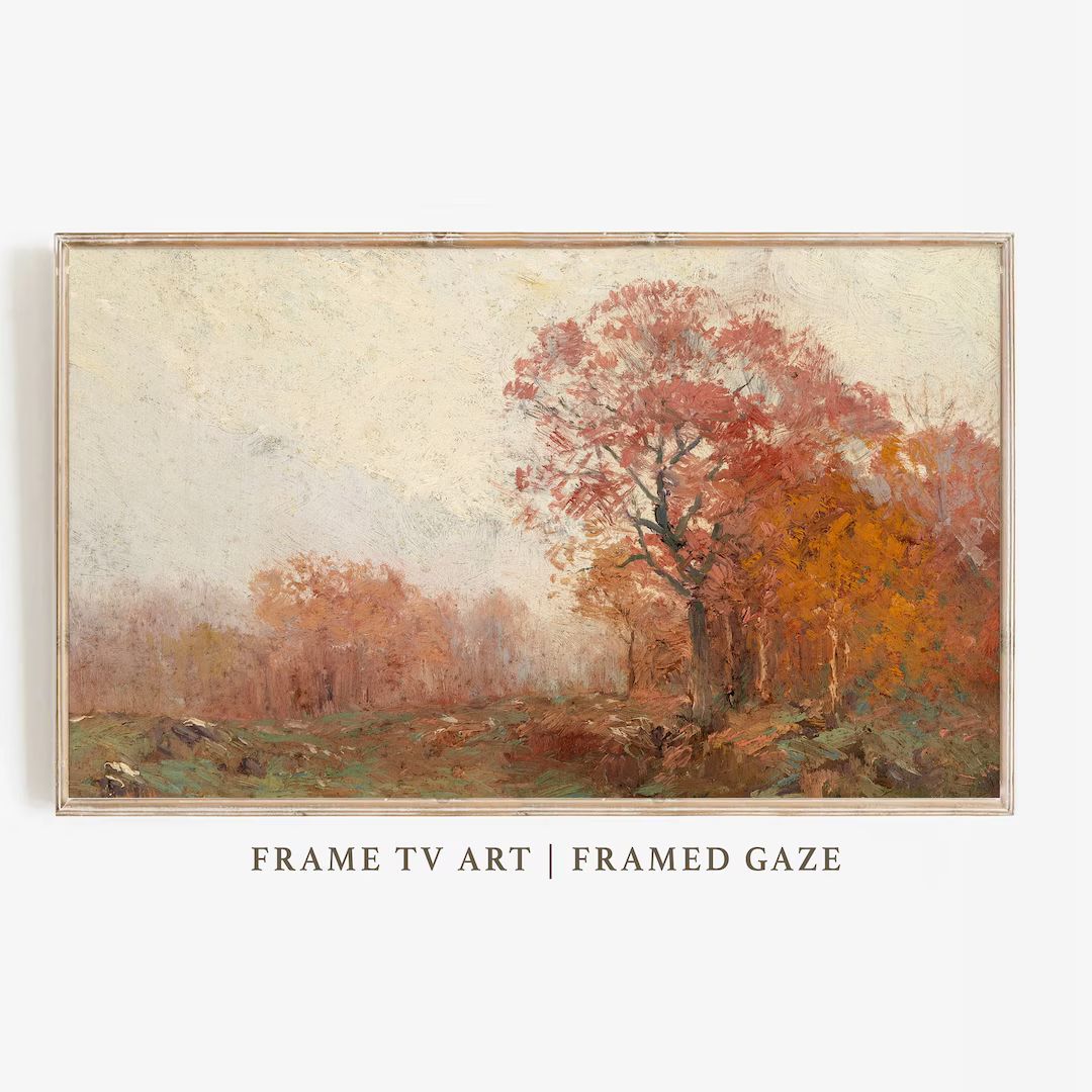 Samsung Frame TV Art Autumn Fall Painting Autumn Art Art - Etsy | Etsy (US)