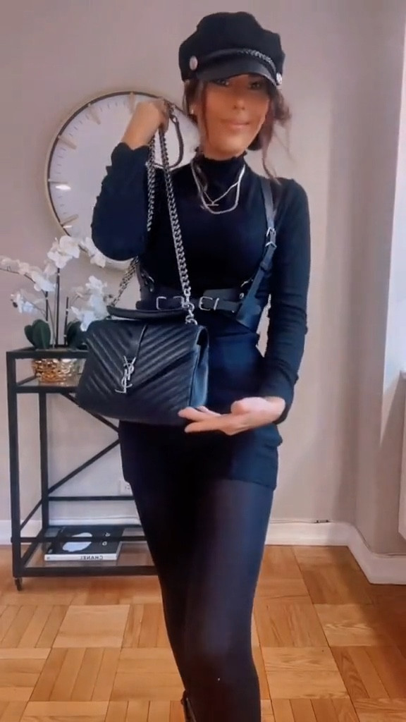 Black outfit with a little fun. Black high neck top. Black shorts . Dr martins. Ysl bag. Amazon fashion finds. 

#LTKunder100 #LTKGiftGuide #LTKstyletip