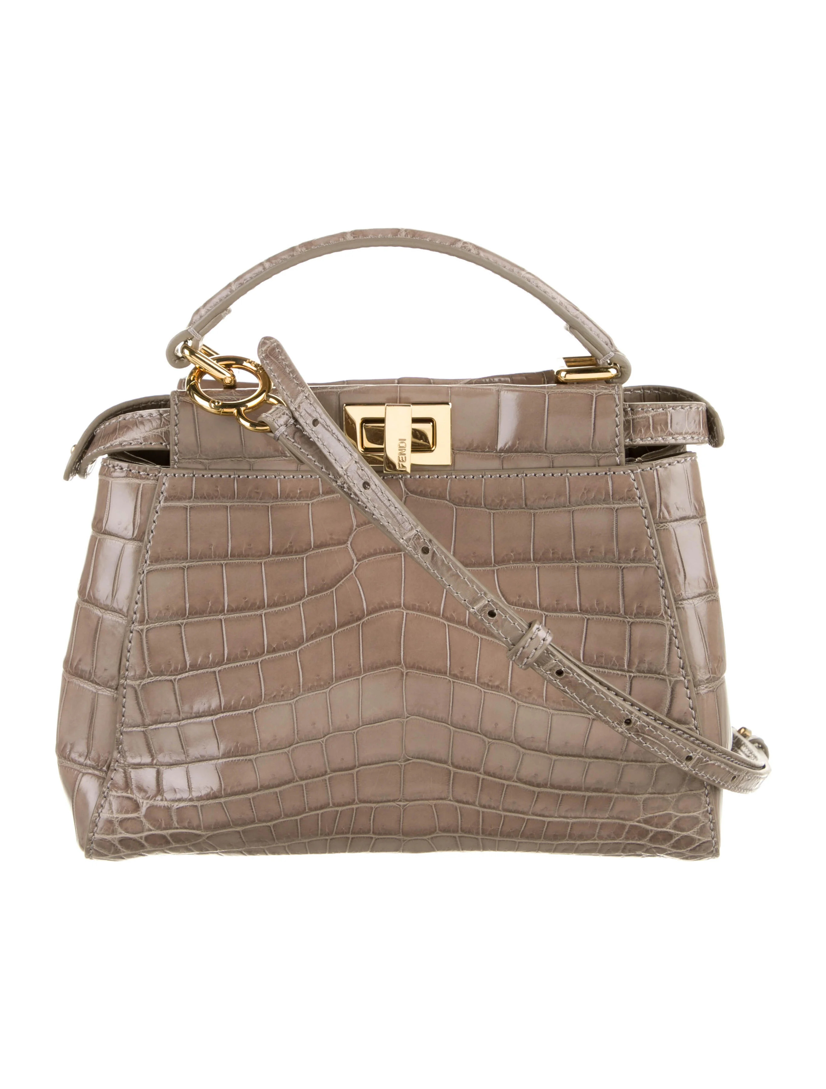 Mini Crocodile Peekaboo Handle Bag | The RealReal