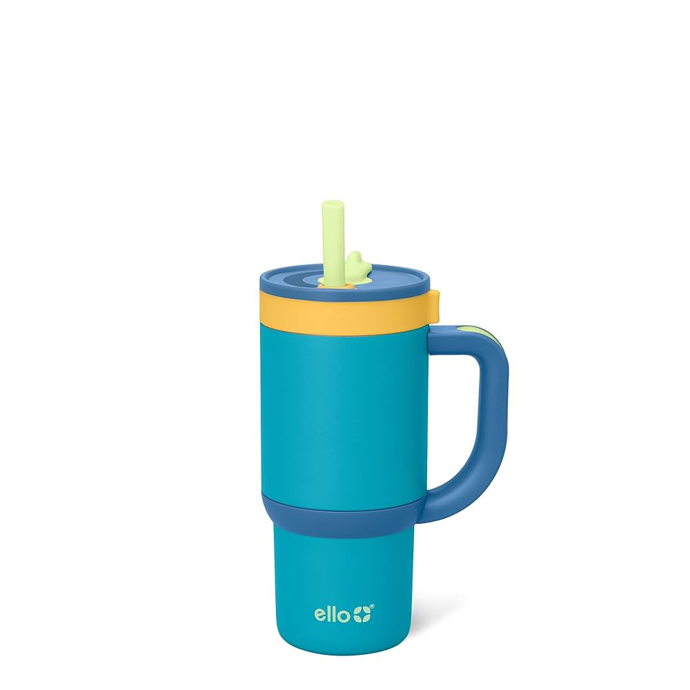 Ello Oasis 14oz Toddler Tumbler with Handle & Retracting Straw, 100% Leakproof Reusable Insulated... | Amazon (US)