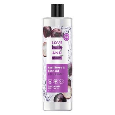 Love Beauty and Planet Acai Berry & Retinoid Smooth & Renew Body Wash - 20 fl oz | Target