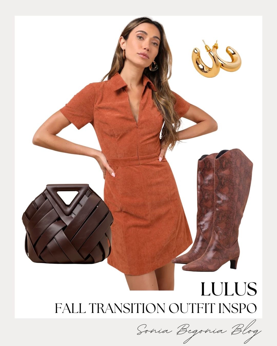 I’m loving this chic Lulus fall transition outfit! 🍁

Styling a rust-orange corduroy mini dress with snakeskin knee-high boots, a dark brown woven handbag, and chunky gold hoop earrings creates such an effortless seasonal look. ✨

#LTKunder100 #LTKfit #LTKshoecrush #LTKstyletip #Lulus #FallTransition #CorduroyDress #SnakeskinBoots #FallFashion #OutfitInspo

#LTKootd #LTKSeasonal