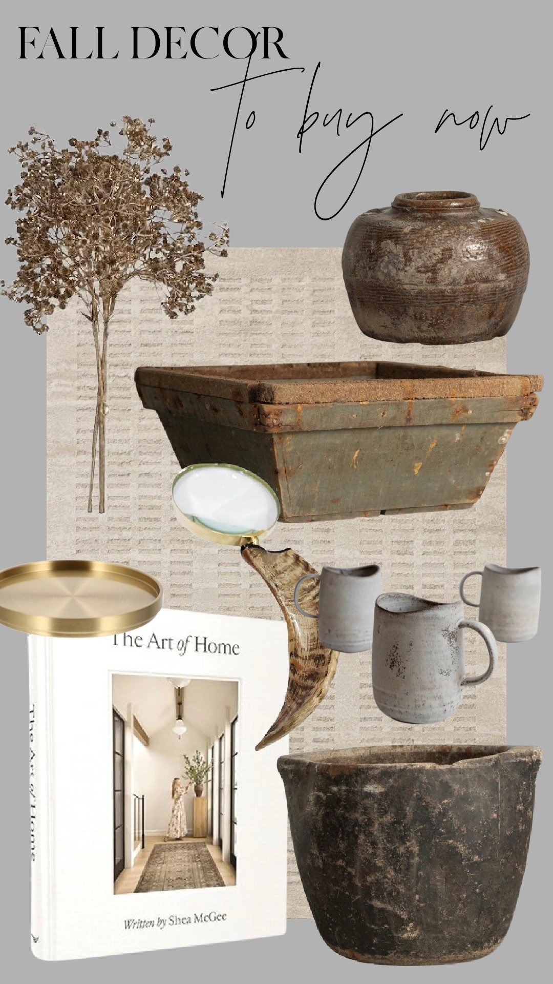 Fall is the perfect time to refresh your home with cozy textures and timeless pieces. 🍂 From rustic vessels and vintage-inspired finds to modern mugs and styling books, these neutral staples will instantly warm up your space. Layer them on your coffee table, open shelving, or kitchen counters for that effortlessly collected look. Tap to shop these fall favorites before they sell out!

#falldecor #cozyfallhome #homedecorinspo #modernrustic #neutralhomedecor #ltkfall #ltkhome

#LTKSaleAlert #LTKHome #LTKSeasonal