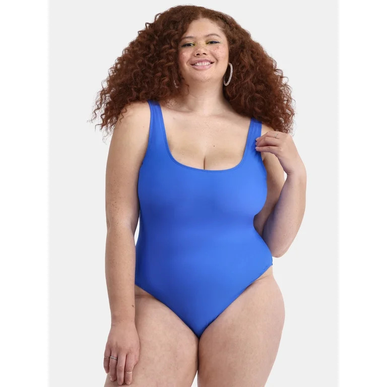 No Boundaries One Piece Swimsuit, Women's and Women's Plus | Walmart (US)