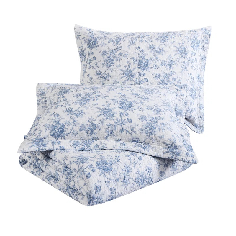 Laura Ashley Walled Garden Cotton Reversible Quilt Set & Reviews | Wayfair | Wayfair North America