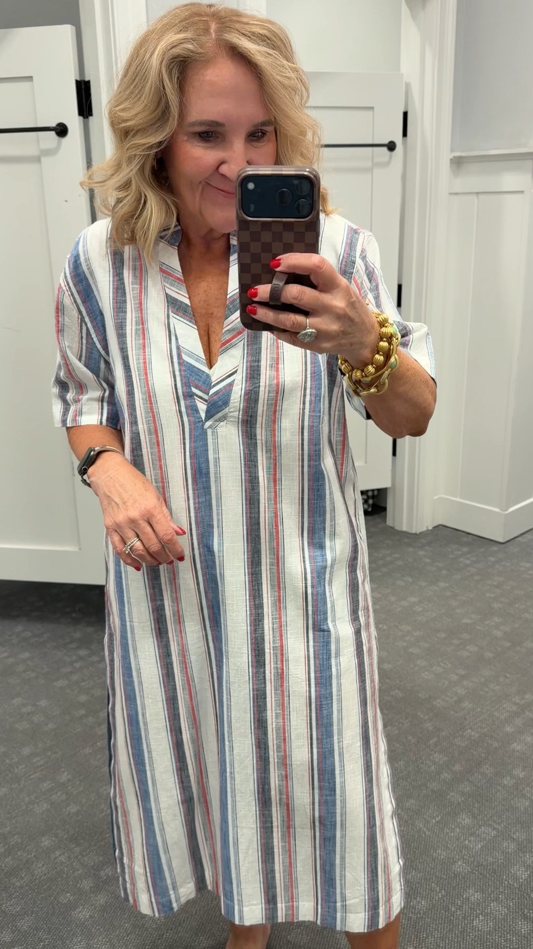 Was hoping this woukd work for a dress but it’s definitely a coverup. No lining and higher slips on the side. Still love it wearing a medium

#LTKOver40 #LTKSaleAlert #LTKSwim
