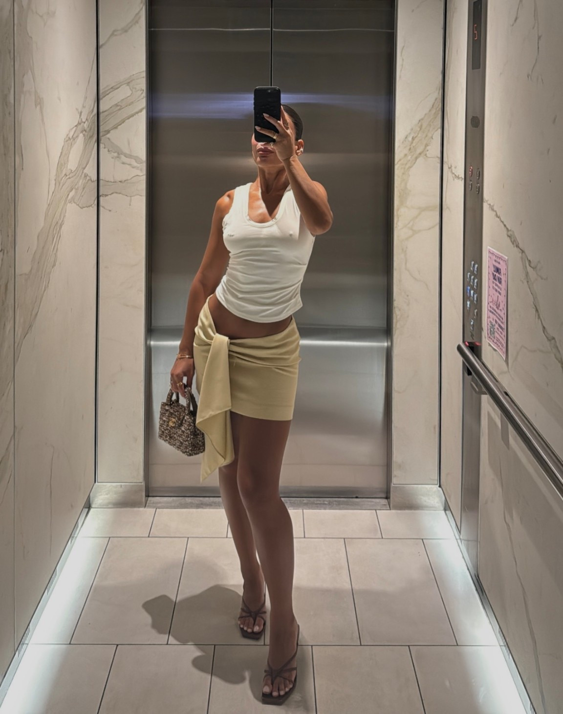 I’m wearing size small/8 in both the top and skirt 🤍