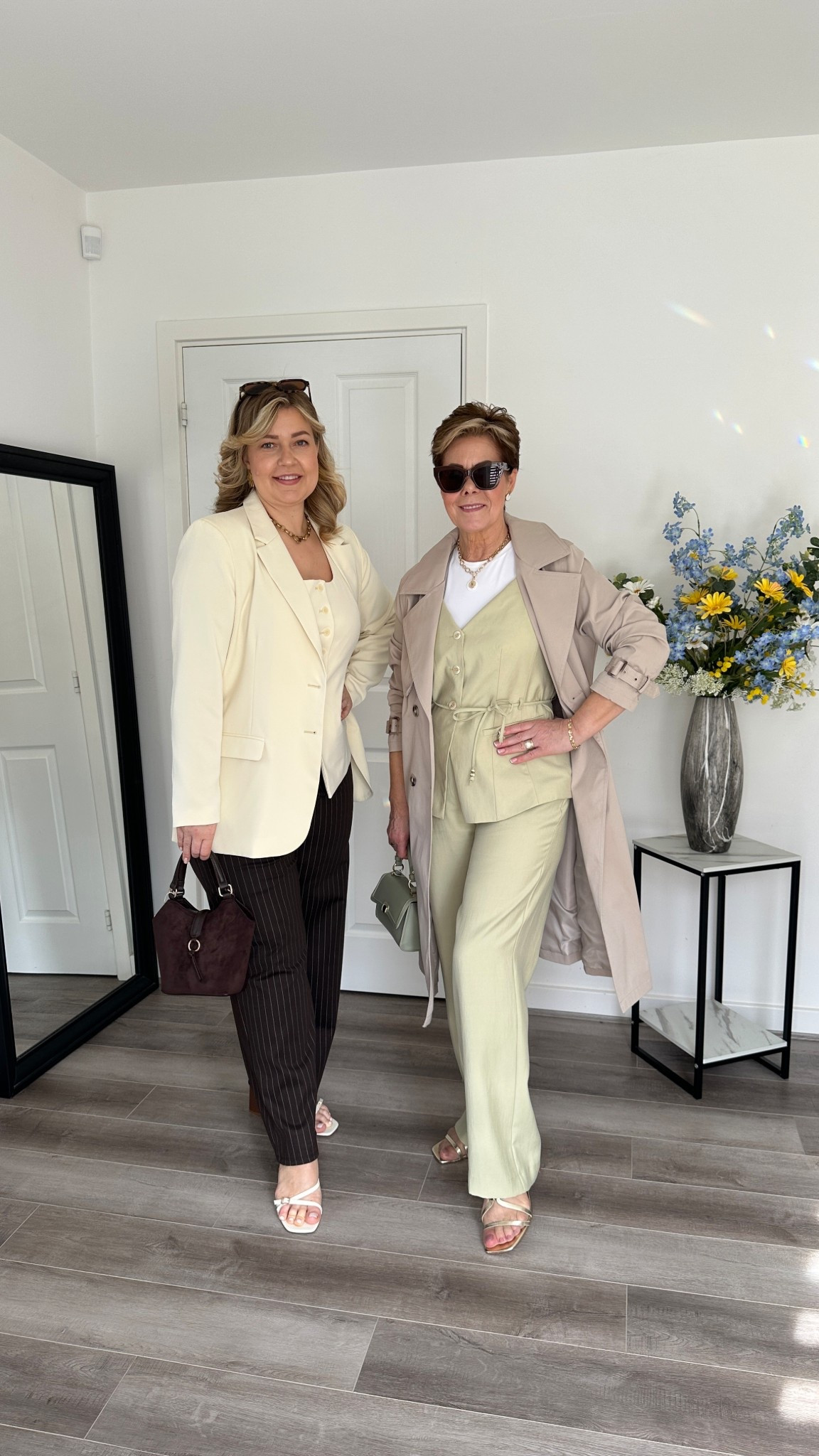 Brunch outfit idea mum and daughter 
My outfit 
Trousers size L
Waistcoat size 16
Blazer L

Mums outfit 
Trousers size 14 as they are non stretchy 
Waistcoat 12
Trench M

#LTKstyletip #LTKuk #LTKspring