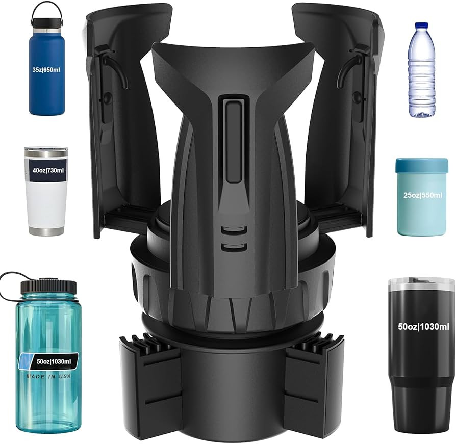 Automatic Car Cup Holder Expander, Large Water Bottles Holder for Yeti, Hydro Flask, Nalgene, Sta... | Amazon (US)