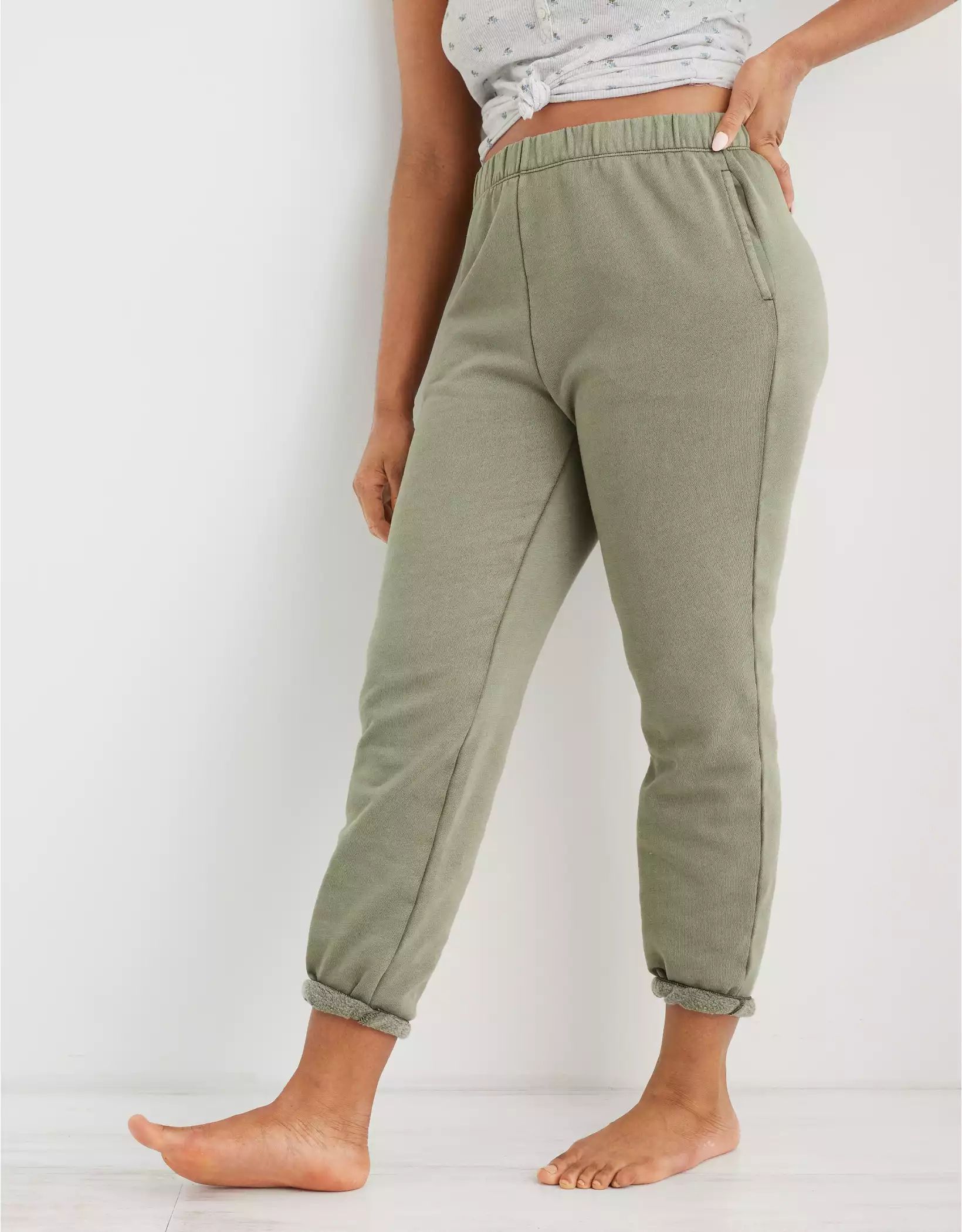 Aerie Real Good Fleece-Of-Mind High Waisted Jogger | American Eagle Outfitters (US & CA)
