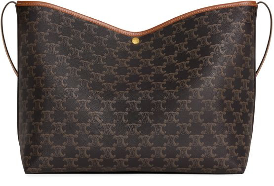 Soft shopper bag in Triomphe canvas and calfskin - CELINE | 24S US