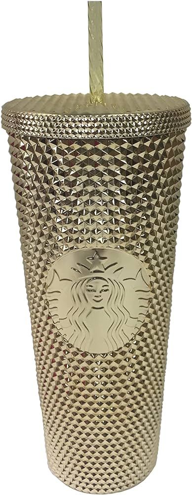 Starbucks Gold Studded Tumbler 2022 Fall Winter Holiday Bling (24 oz - Venti) | Amazon (US)