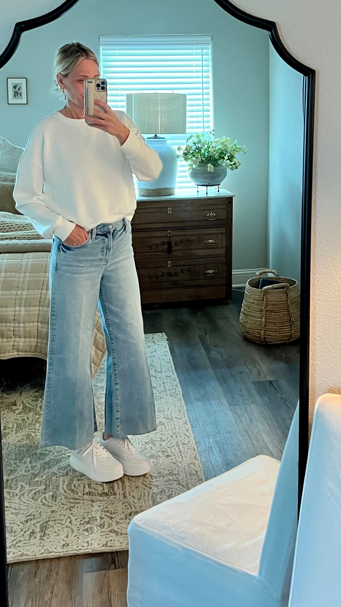 These #pistola jeans have stretch. They are very comfortable. We look cute with sandals and a tank top for Summer.. 
#spanx #airessentials #coach 

#LTKShoeCrush #LTKSeasonal #LTKOver40