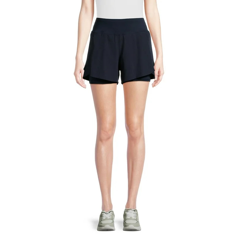 Avia Women's and Women's Plus Compression Waist Run Shorts, Sizes XS-XXXL | Walmart (US)