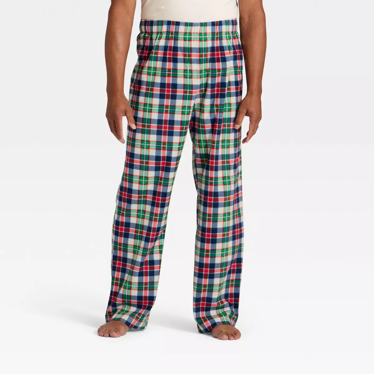 Men's Plaid Microfleece Holiday Matching Family Pajama Pants - Wondershop™ | Target