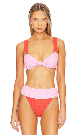 Aruba Top in Bubblegum Colorblock Scrunch | Revolve Clothing (Global)