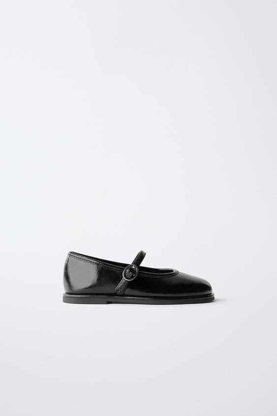 PATENT BALLET FLATS | Zara US