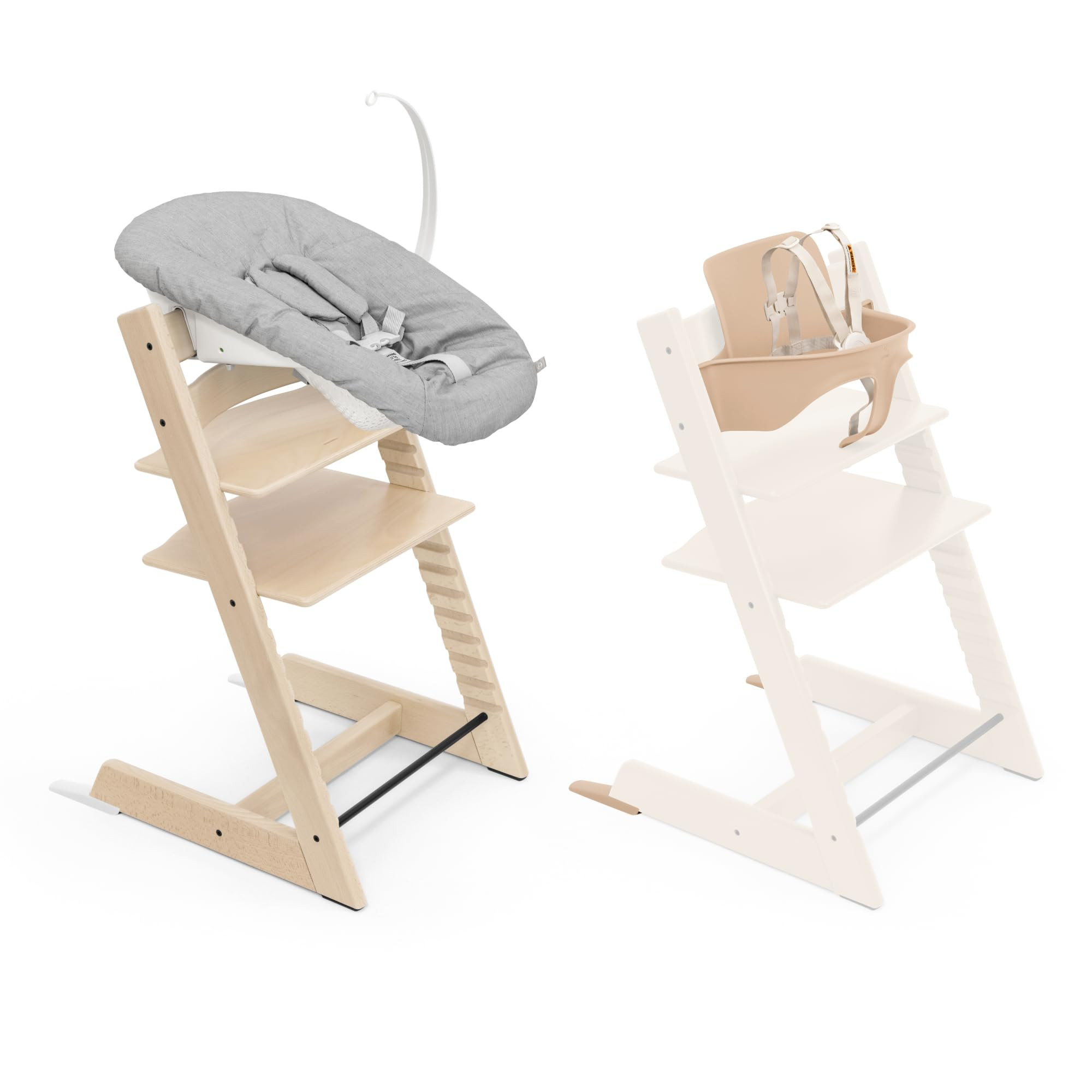 Stokke Tripp Trapp High Chair 2, Natural (Includes Chair & Baby Set) with Newborn Set - Safe, Adj... | Amazon (US)