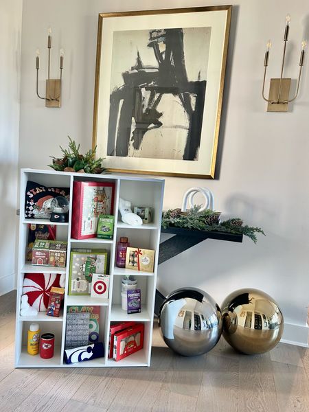 The perfect small shelf for 12 days of Christmas! Our day 12 is Christmas morning 🎄🤶🏼 

#LTKfindsunder50 #LTKhome #LTKHoliday