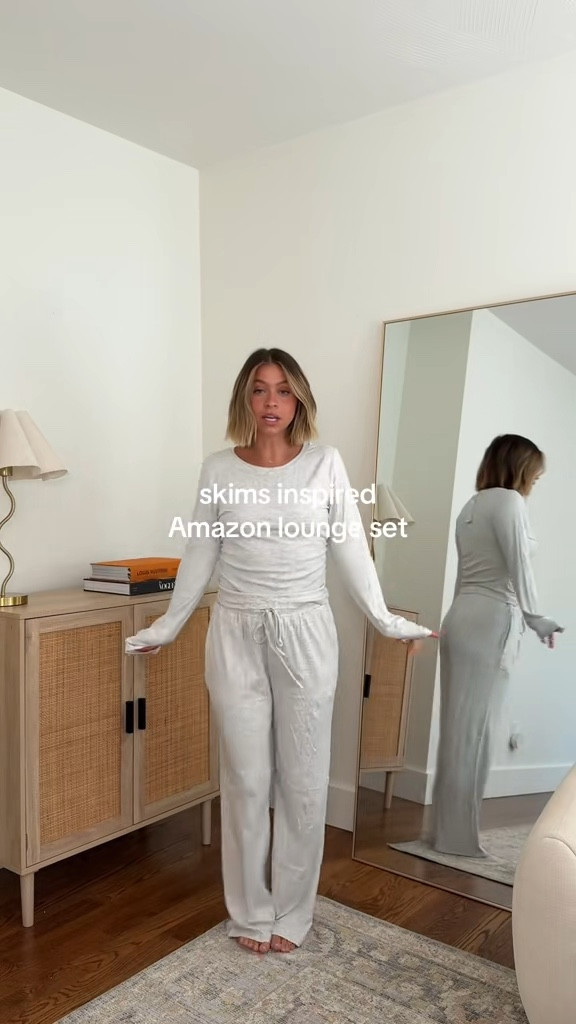 Skims inspired lounge set!! So comfy and so soft

#LTKStyleTip