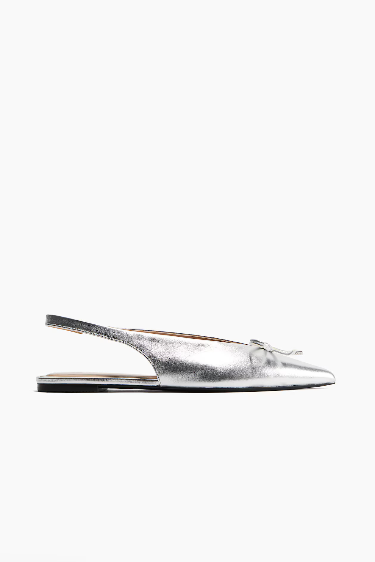 Leather slingback ballet pumps | H&M (UK, MY, IN, SG, PH, TW, HK)