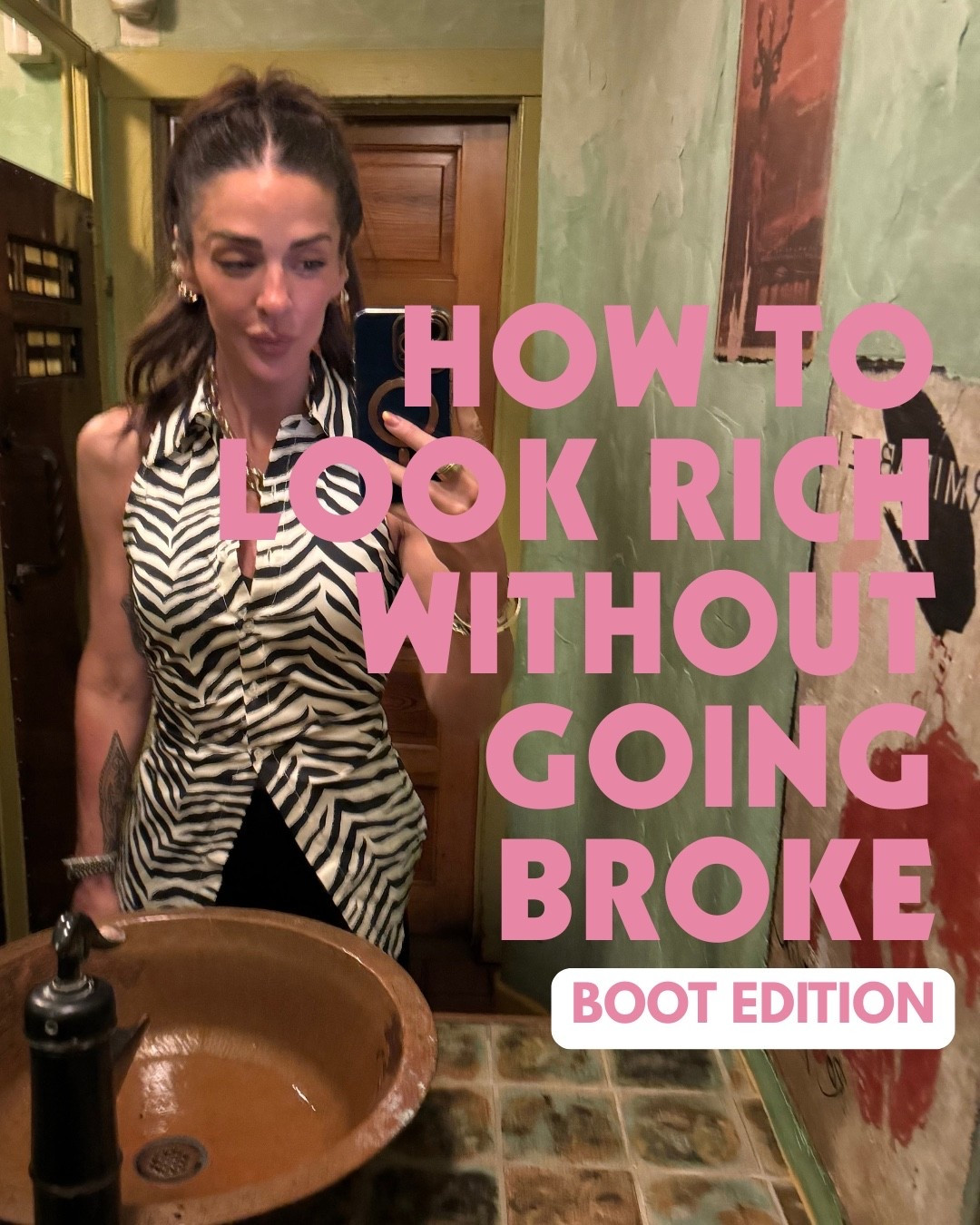 How to look rich without going broke boot edition.