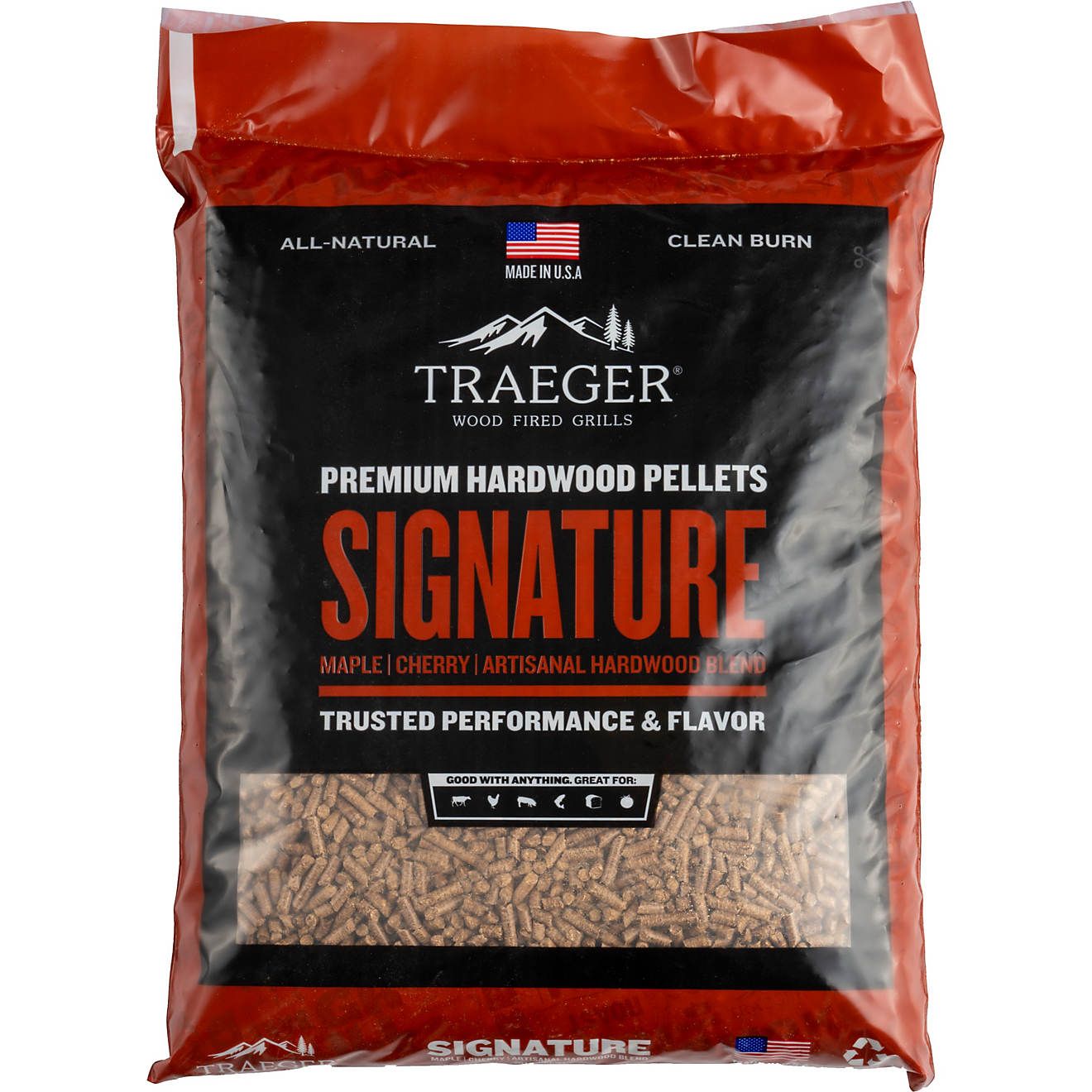 Traeger Signature Blend 20-lb Hardwood Pellets | Academy | Academy Sports + Outdoors