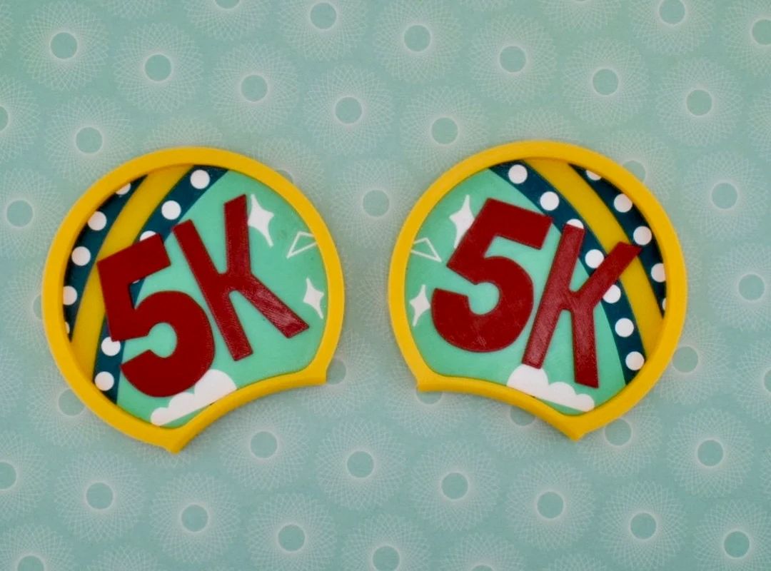 3D Printed Interchangeable 5K Marathon Weekend Ears ears - Etsy | Etsy (US)