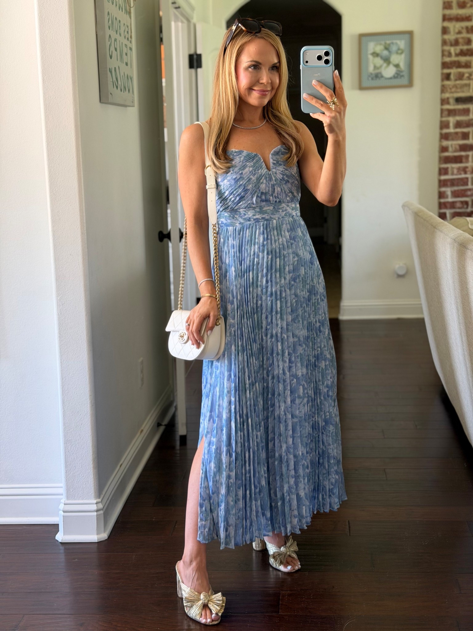 Wedding guest dress, had a slit put in it! Would be beautiful for Mother’s Day 

#LTKMothersDay #LTKSeasonal #LTKWedding