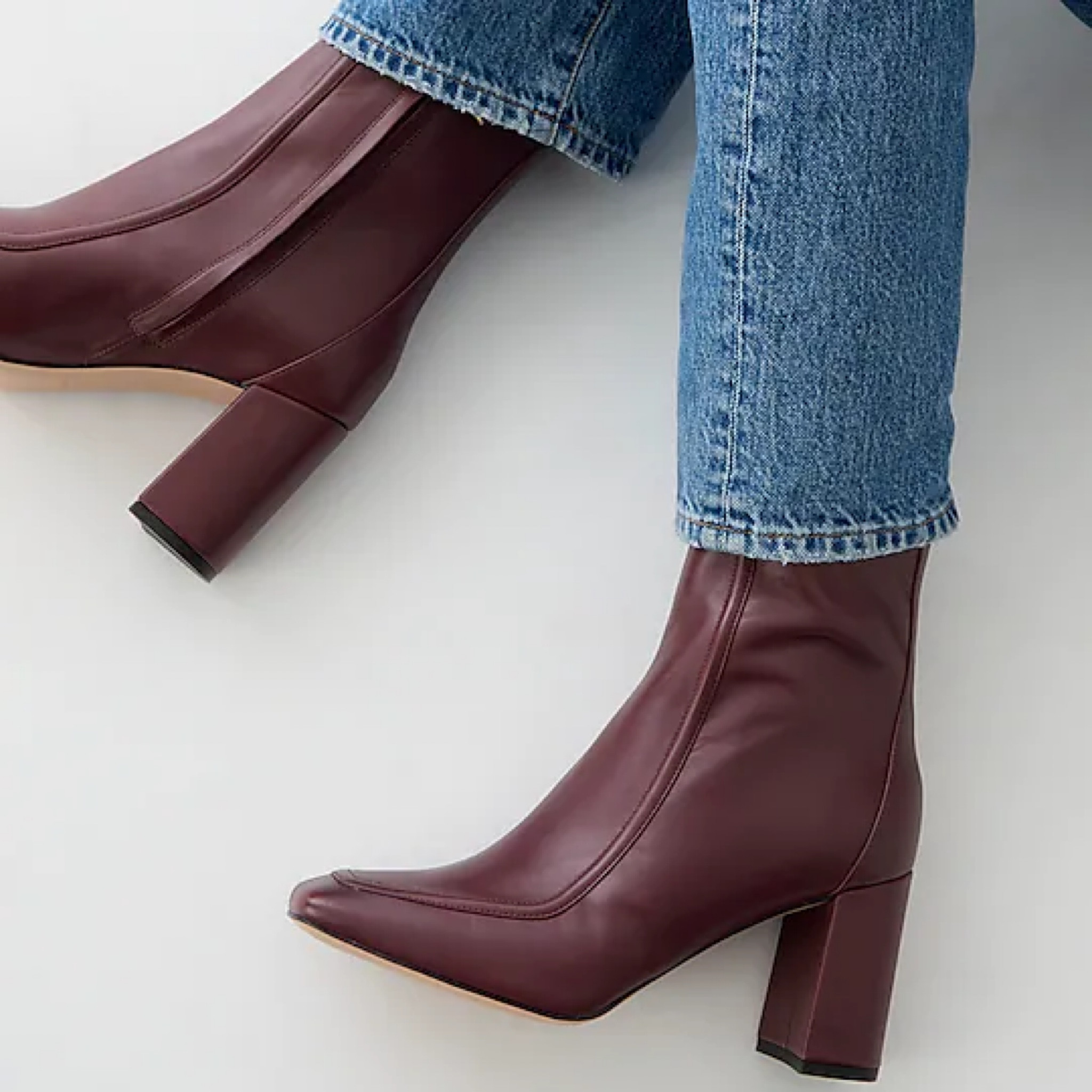 Loving the burgundy and seam detailing on this bootie 

50% off for black Friday

#LTKCyberweek #LTKshoecrush